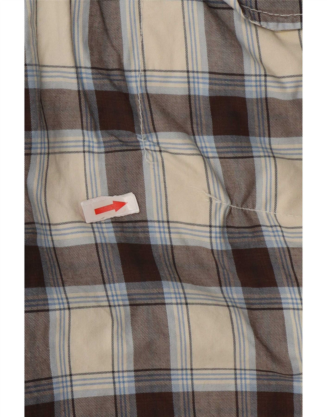 Pantaloncini cargo da uomo Brax W36 grande cotone a quadri beige