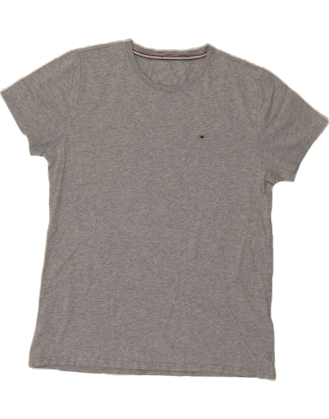 TOMMY HILFIGER Mens T-Shirt Top Medium Grey Cotton Vintage Tommy Hilfiger and Second-Hand Tommy Hilfiger from Messina Hembry 