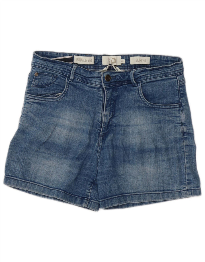 Pantaloncini di jeans slim fit da donna di Dack IT 46 Large W30 cotone blu