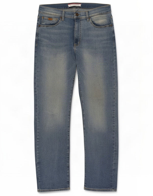 U.S. Polo Assn. Mens Regular Fit Straight Jeans W32 L31 Blue Cotton