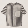 Camicia da uomo a maniche corte Stefanel in cotone a righe bianche medie