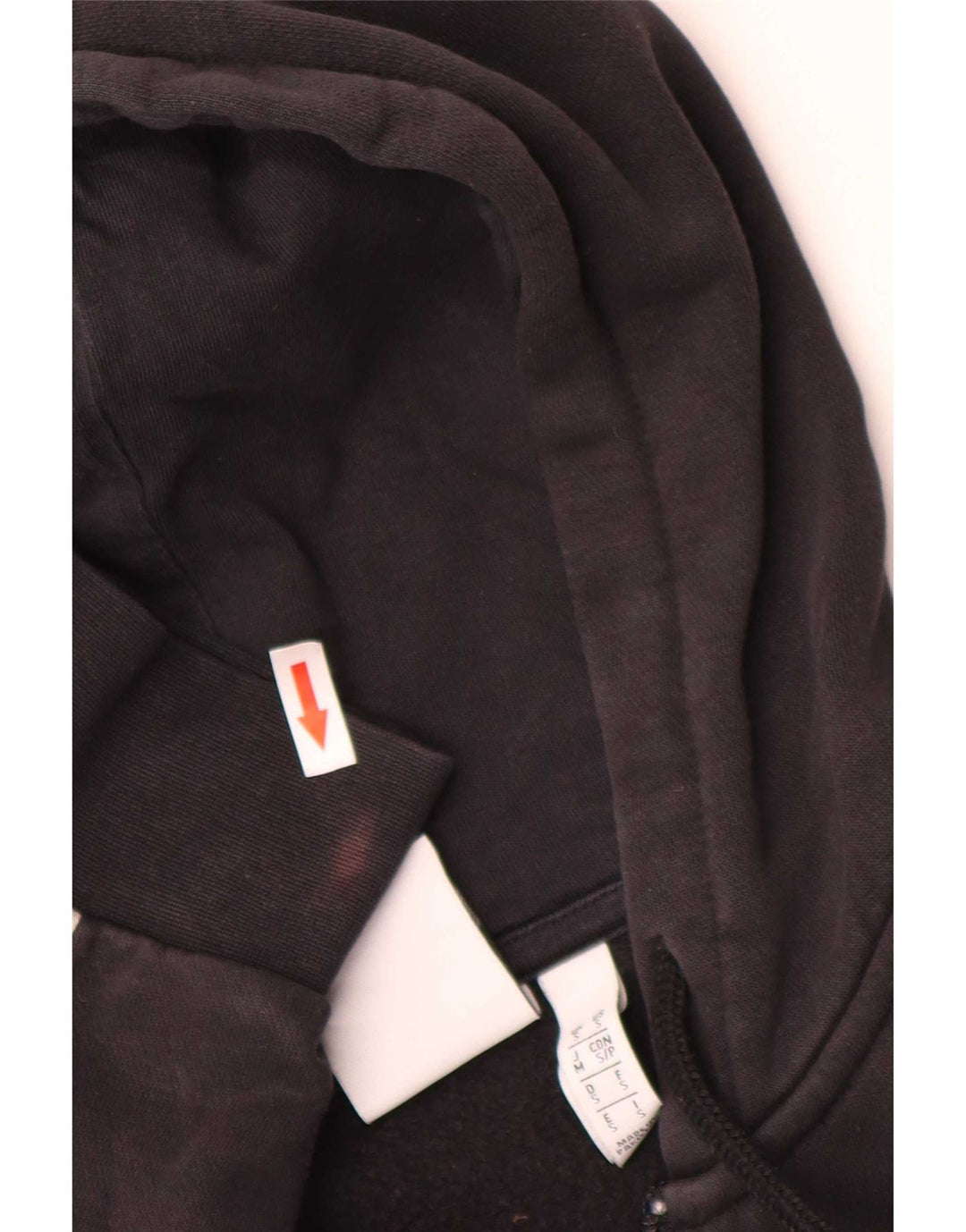Maglione con cappuccio e zip Adidas da uomo piccolo in cotone nero