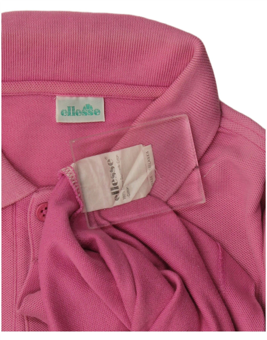 Polo da uomo Ellesse grande in cotone rosa
