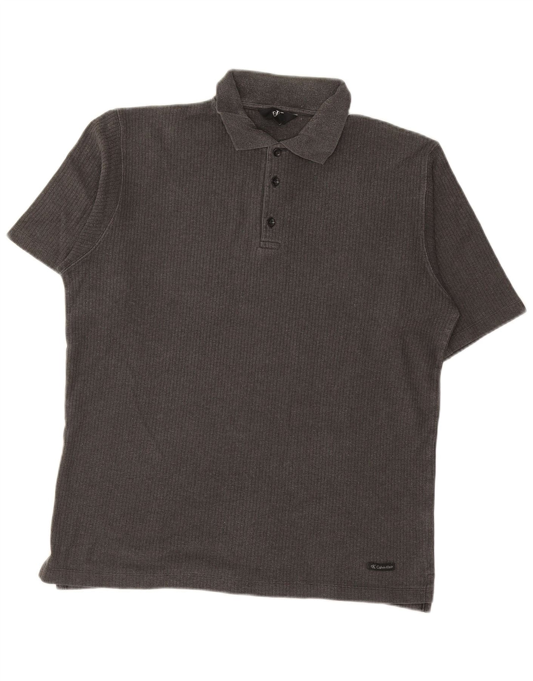 CALVIN KLEIN Polo Uomo Large Grigio Cotone