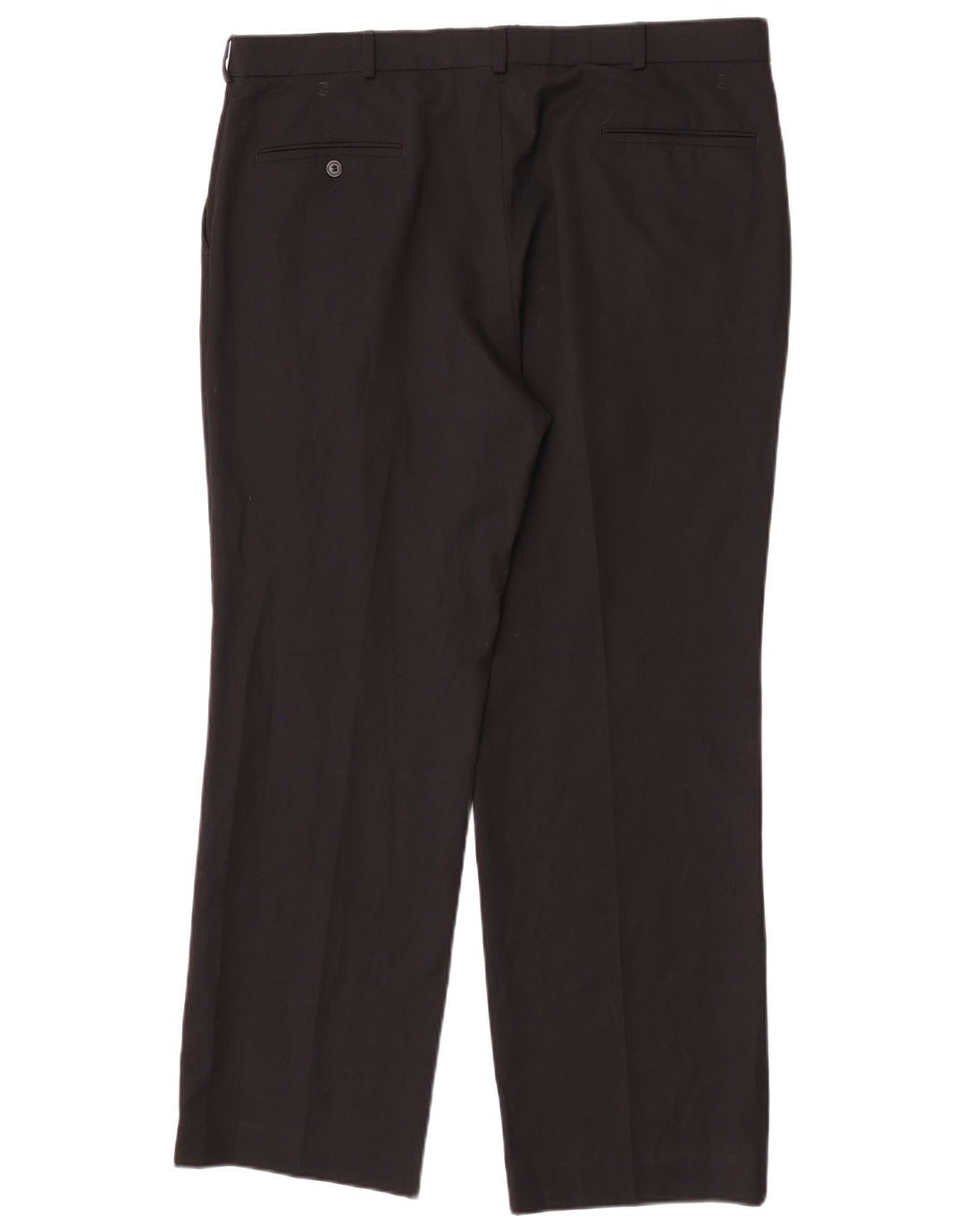 Pantaloni da completo da uomo con pegging Farah W38 L30 poliestere nero