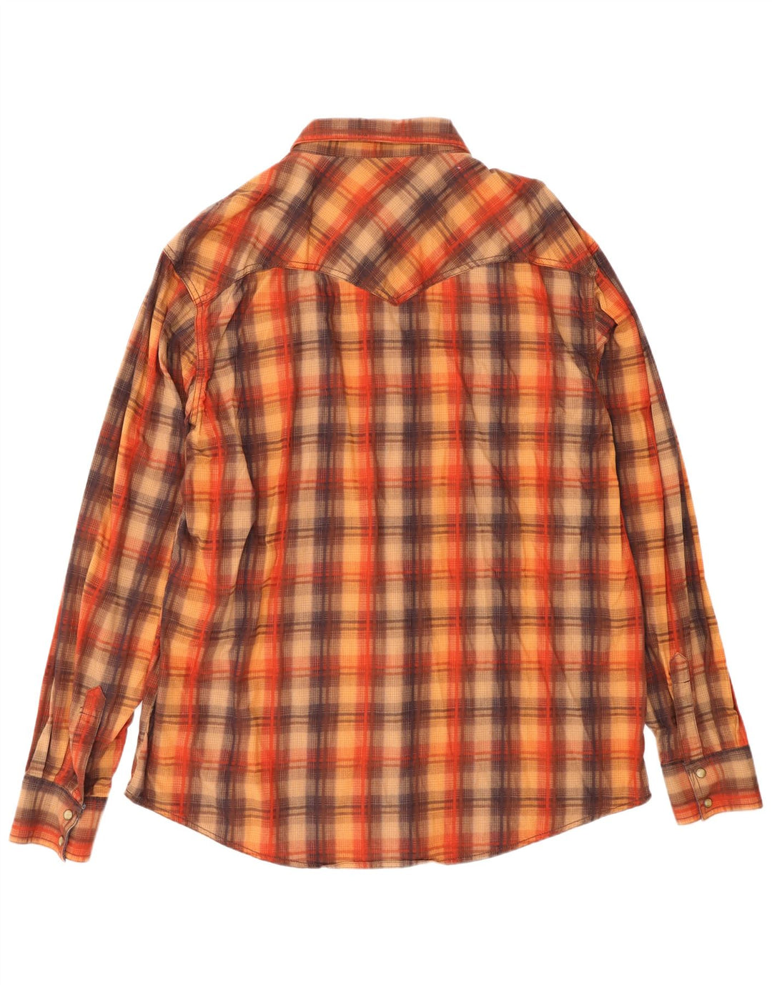 Camicia retrò da uomo Wrangler 2XL in cotone a quadri marrone