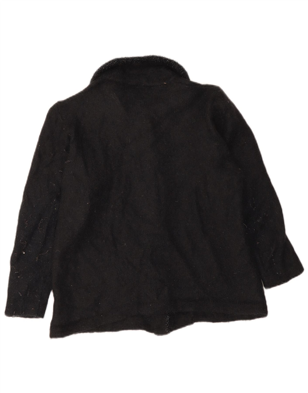 Maglione cardigan da donna La Perla UK 12 Mohair nero medio