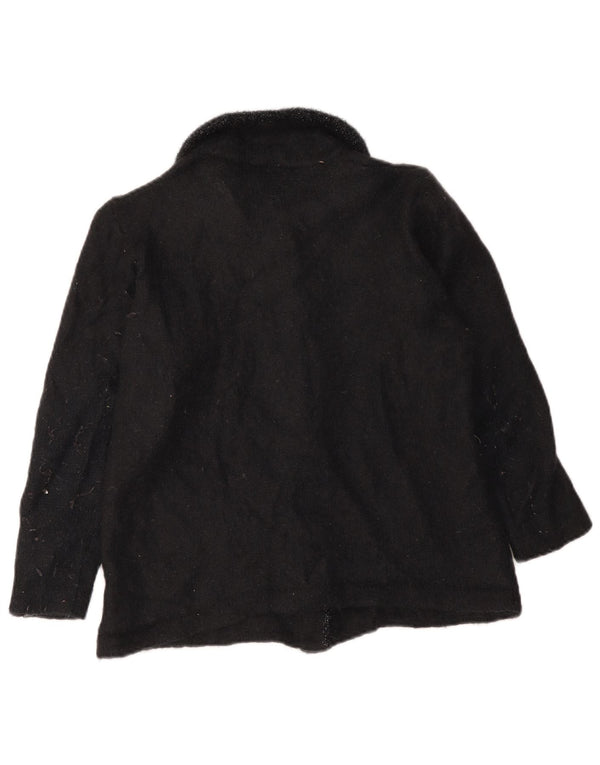 Maglione cardigan da donna La Perla UK 12 Mohair nero medio