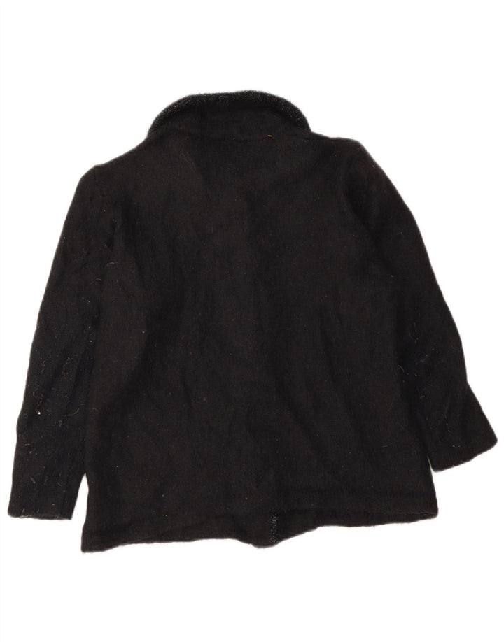 Maglione cardigan da donna La Perla UK 12 Mohair nero medio