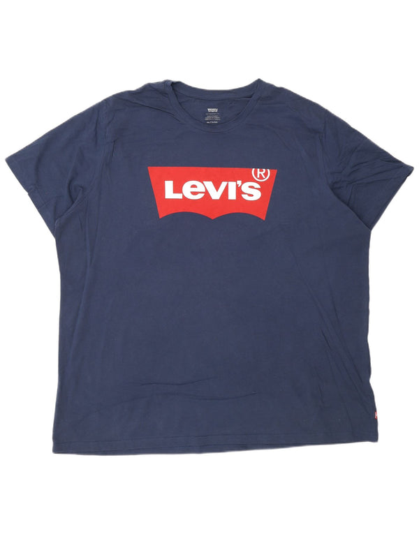 T-shirt grafica da uomo Levi's Top 2XL in cotone blu navy