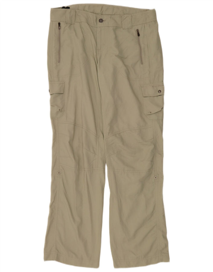 Pantaloni cargo regolari da donna Columbia US 12 Large W36 L32 nylon kaki