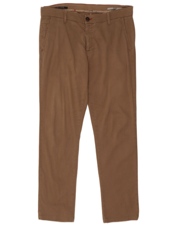 Pantaloni Chino Slim Uomo Liu Jo IT 48 Medio W34 L30 Cotone Beige