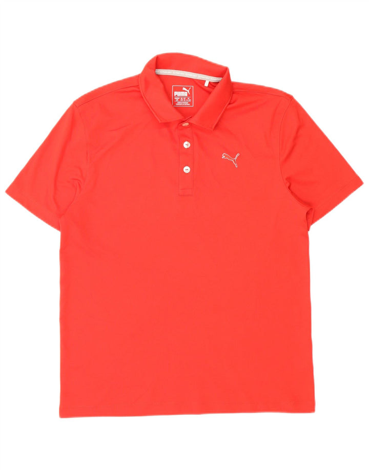 Polo Puma da bambino 11-12 anni in poliestere rosso
