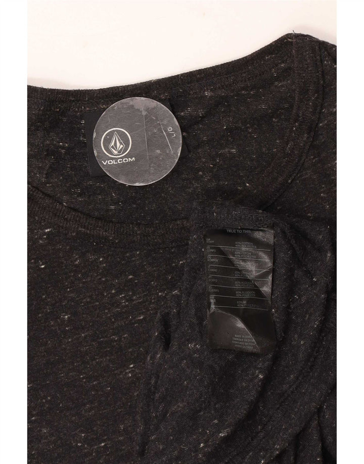 T-shirt da uomo Volcom Top grande in cotone a righe nere