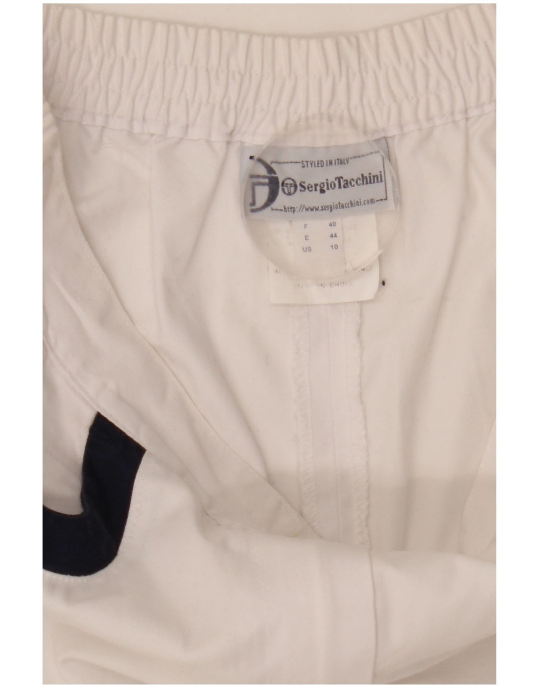 Pantaloncini sportivi da donna Sergio Tacchini EU 40 Medium W27 Sport in poliestere bianco