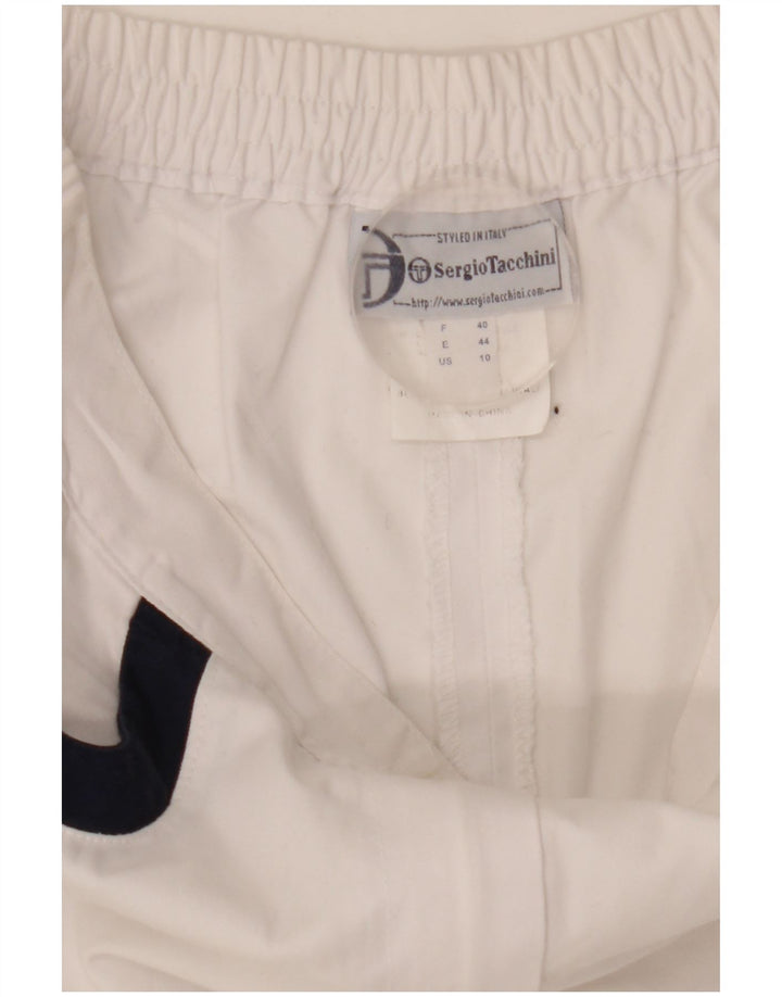 Pantaloncini sportivi da donna Sergio Tacchini EU 40 Medium W27 Sport in poliestere bianco