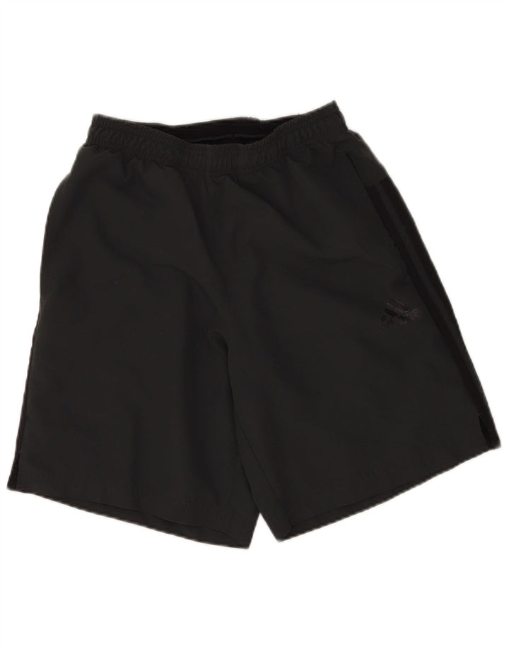 Pantaloncini sportivi Adidas Climalite da uomo piccoli in poliestere grigio