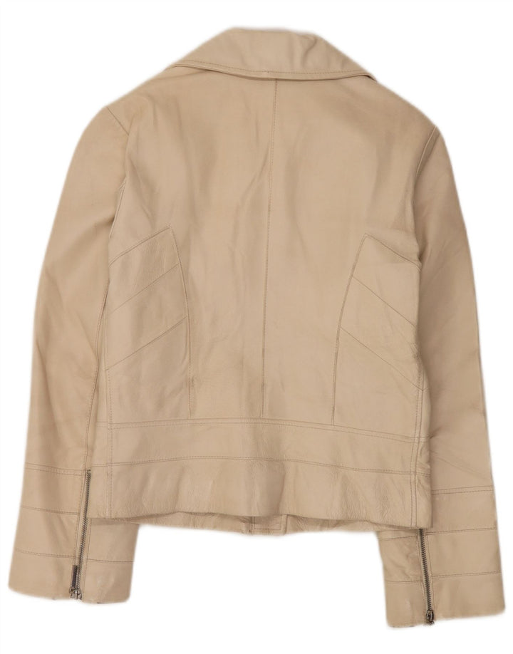 Giacca In Pelle Donna Conbipel IT 42 Beige Medio
