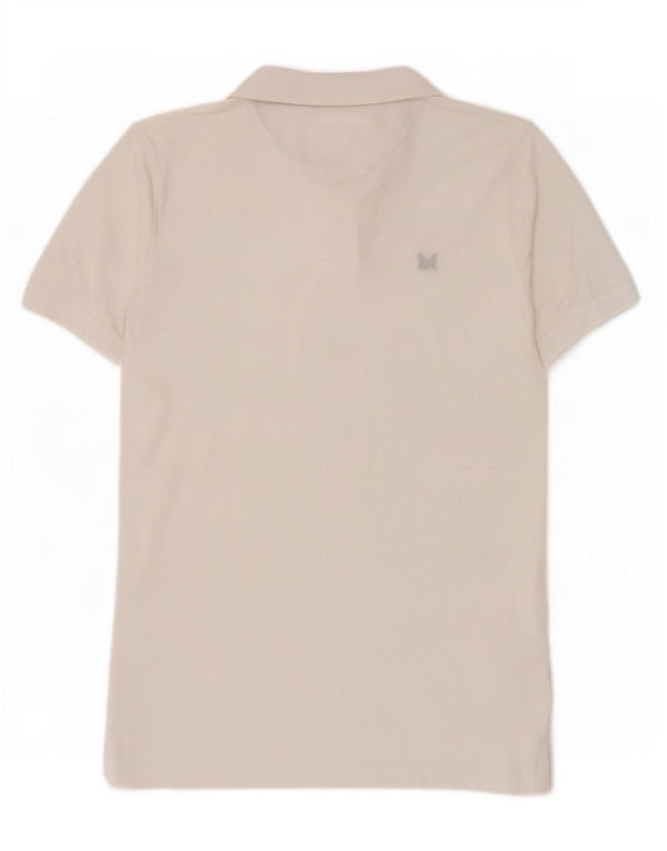 Crew Clothing Polo da uomo in cotone bianco medio