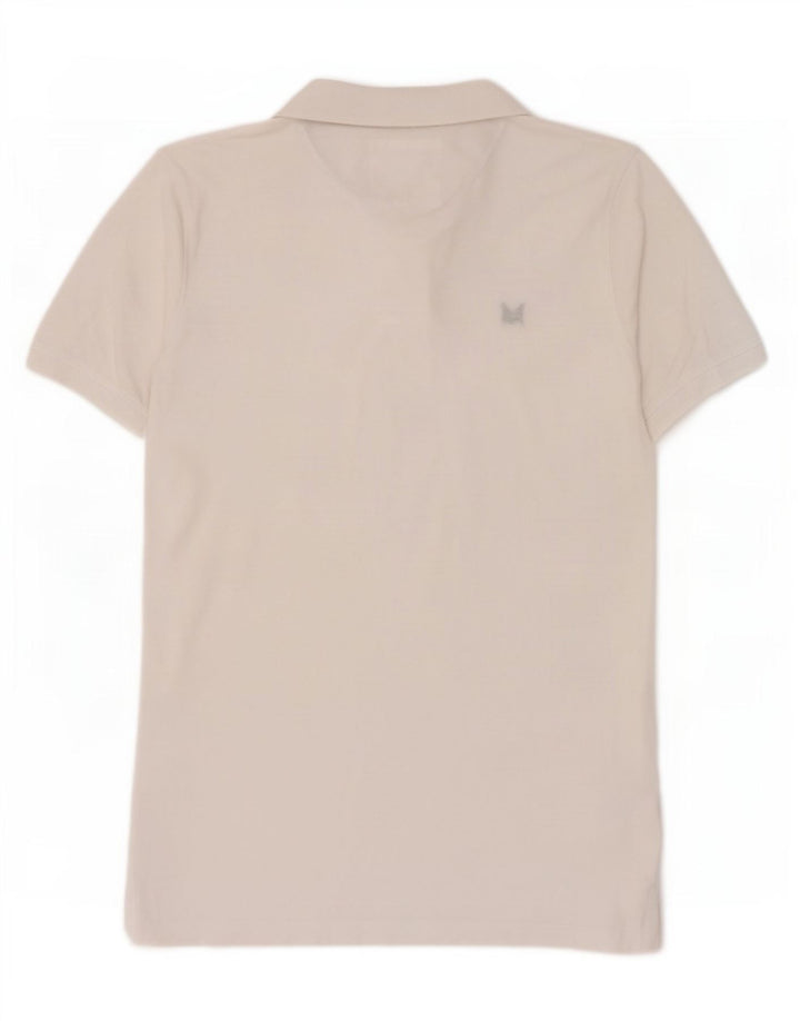 Crew Clothing Polo da uomo in cotone bianco medio