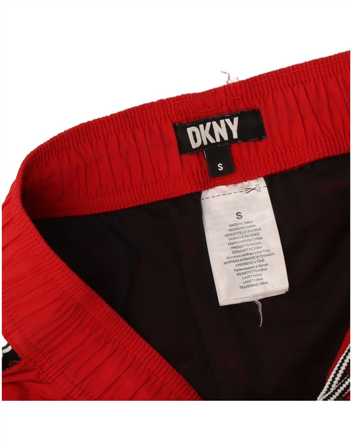 Pantaloncini da bagno grafici da uomo Dkny piccoli rossi in poliammide