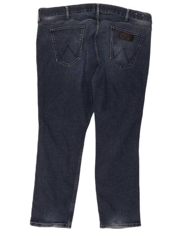Jeans dritti da uomo Wrangler Greensboro W46 L34 cotone blu navy