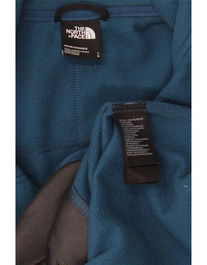 Giacca in pile da uomo The North Face Liner UK 40 Large Blu Poliestere