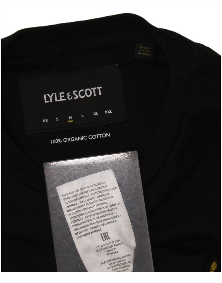 Felpa da uomo LYLE & SCOTT in cotone nero medio