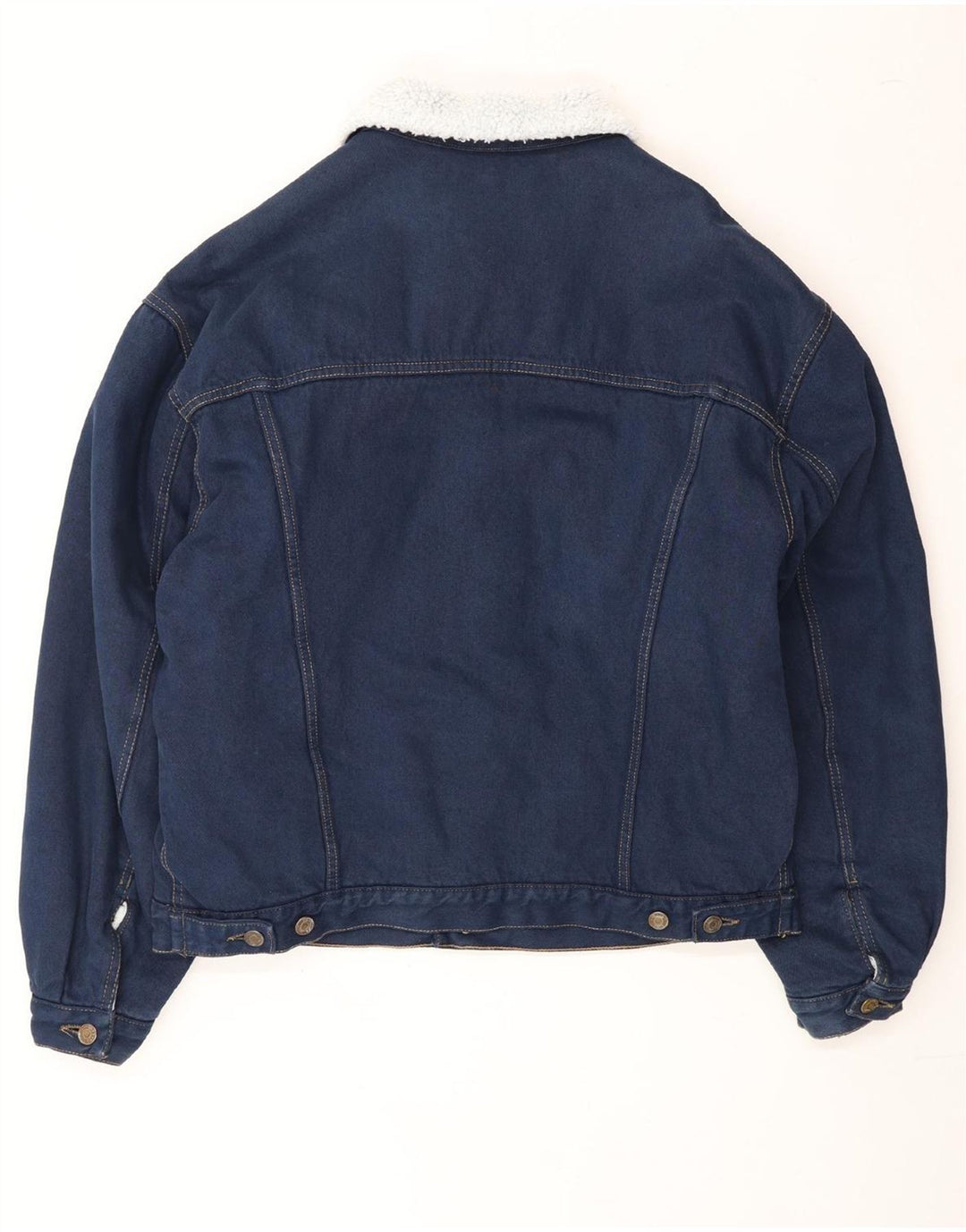 CARRERA Mens Sherpa Denim Jacket UK 42 XL Blue