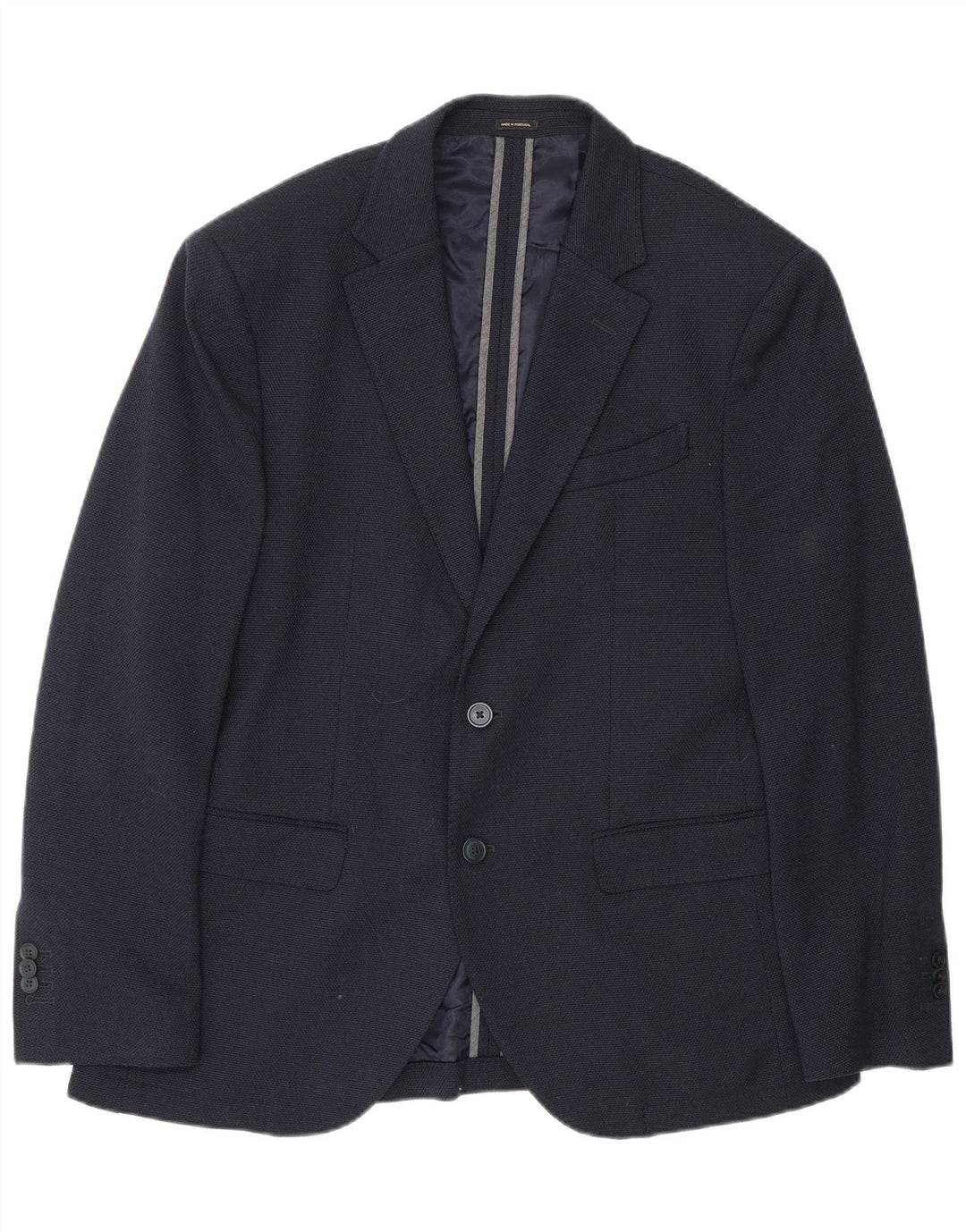 Giacca blazer da uomo a 2 bottoni Massimo Dutti EU 50 media lana blu navy