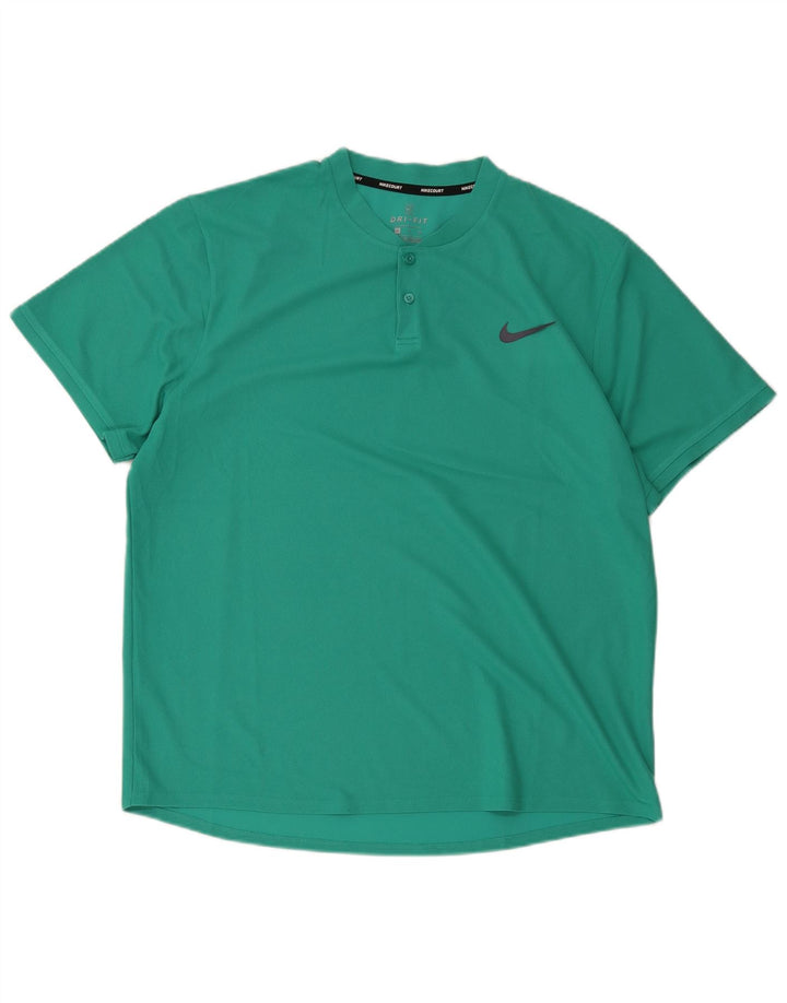 T-shirt Nike Dri Fit da uomo XL verde poliestere
