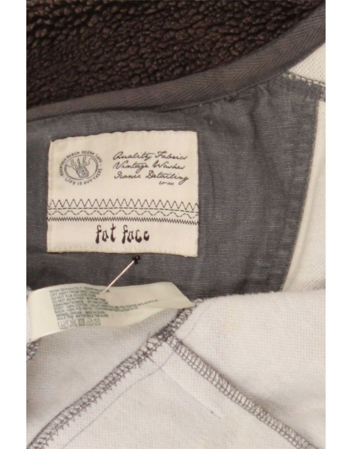 Fat Face Tuta da uomo Giacca grande in cotone grigio