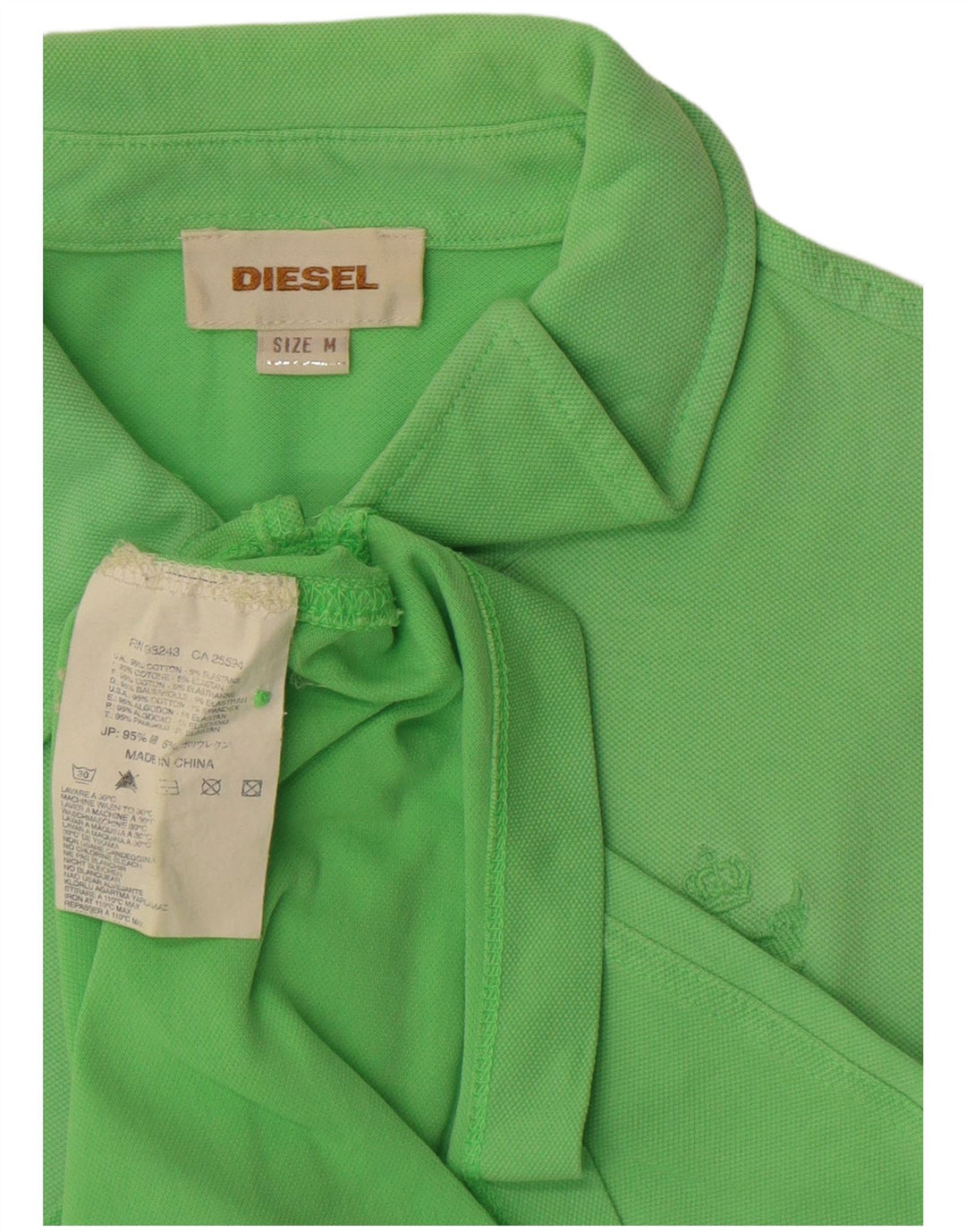 Polo da donna DIESEL UK 14 cotone verde medio