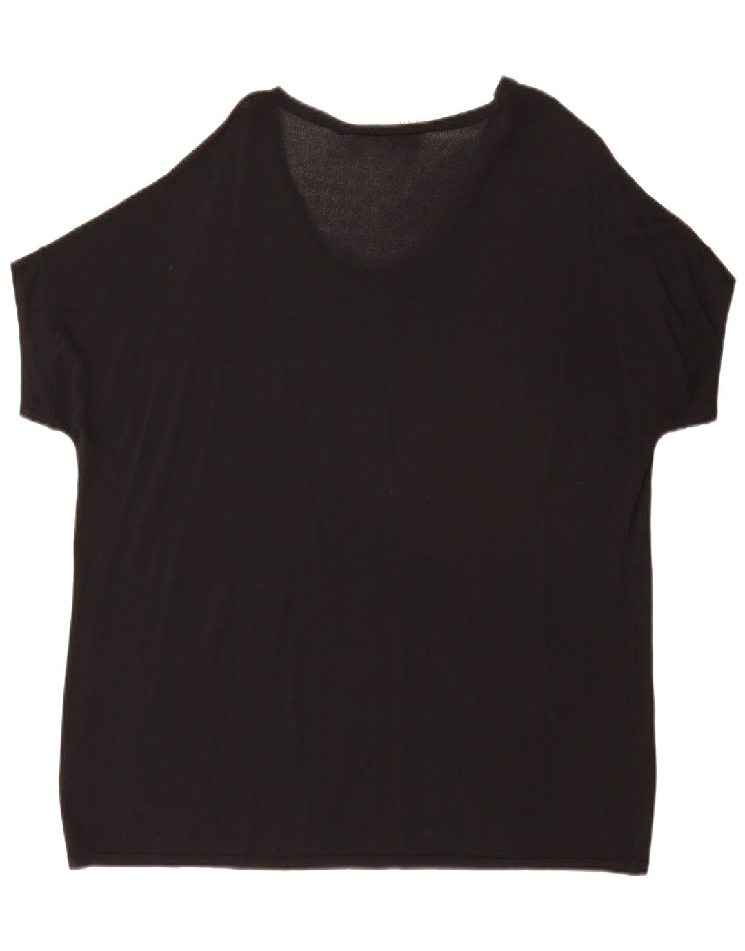 T-shirt oversize da donna Zara UK 16 grande nera
