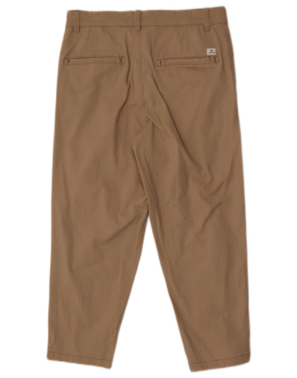 Pantaloni corti affusolati da uomo Jack & Jones W30 L24 cotone beige