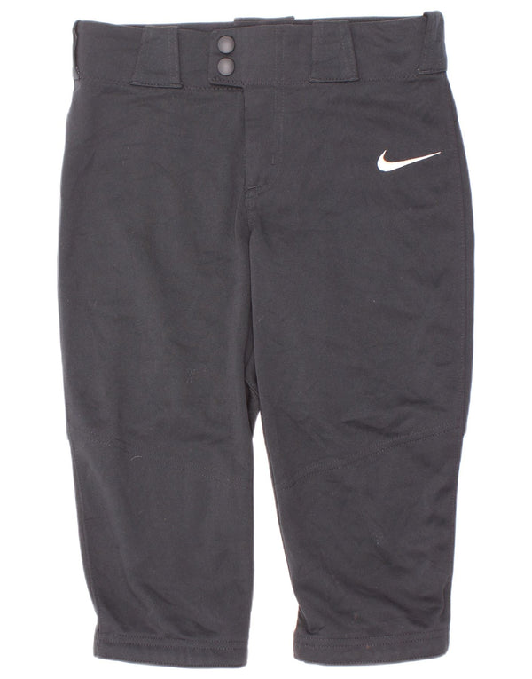 Pantaloni casual dritti Nike da bambino 8-9 anni Small W26 L15 poliestere nero