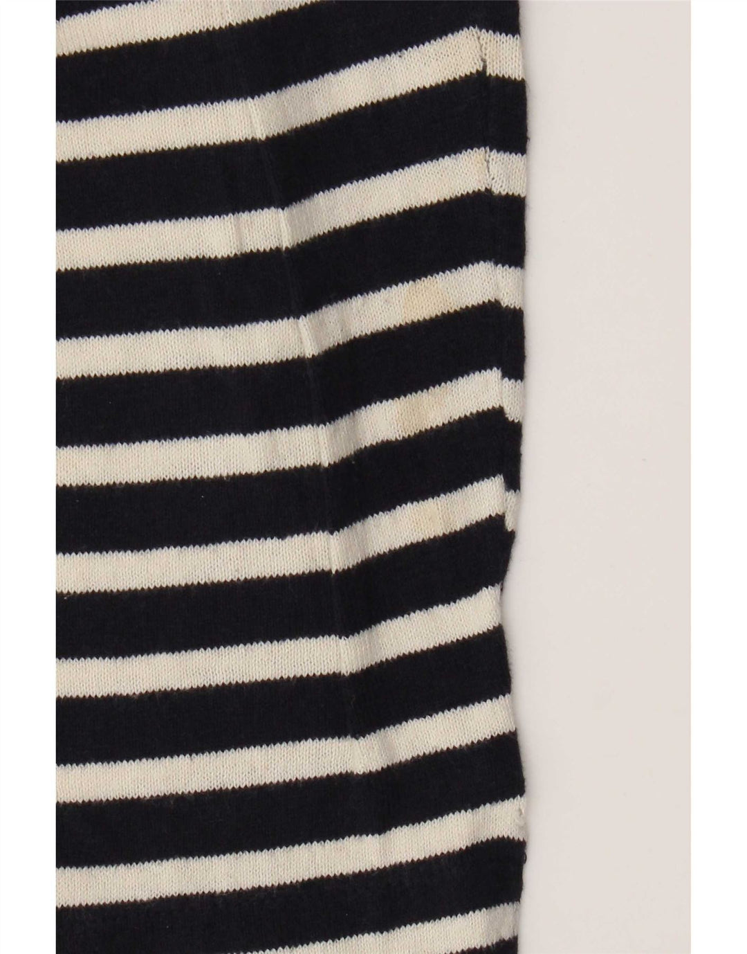 Top Zara da uomo a maniche lunghe in cotone a righe grandi blu navy