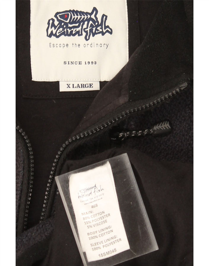 Giacca da ginnastica da uomo Weird Fish XL in cotone blu navy