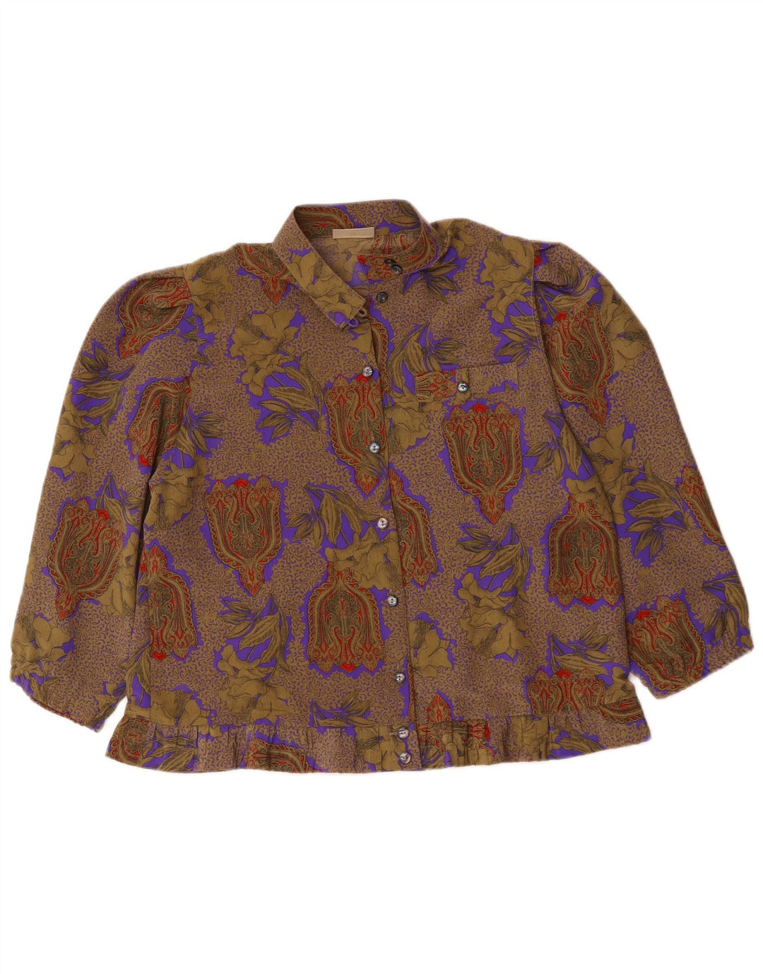 Camicetta da donna con maniche a 3/4 Sommermann EU 40 Paisley marrone medio