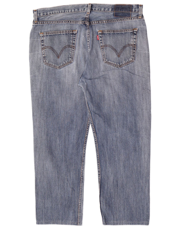 Jeans dritti tagliati da uomo Levi's W38 L26 cotone blu