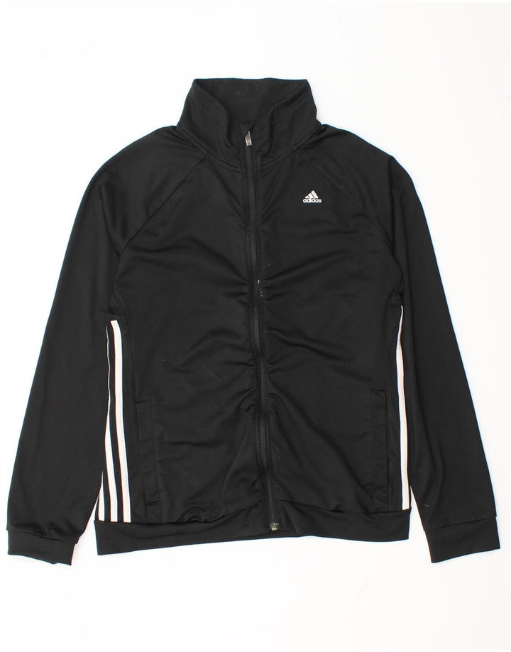 Giacca da ginnastica Adidas Climalite da donna UK 12/14 media nera