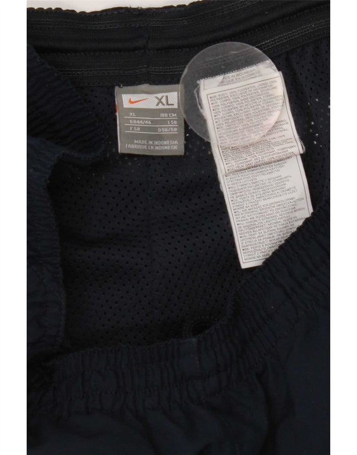 Pantaloni da tuta Nike da uomo XL in poliestere color block blu navy
