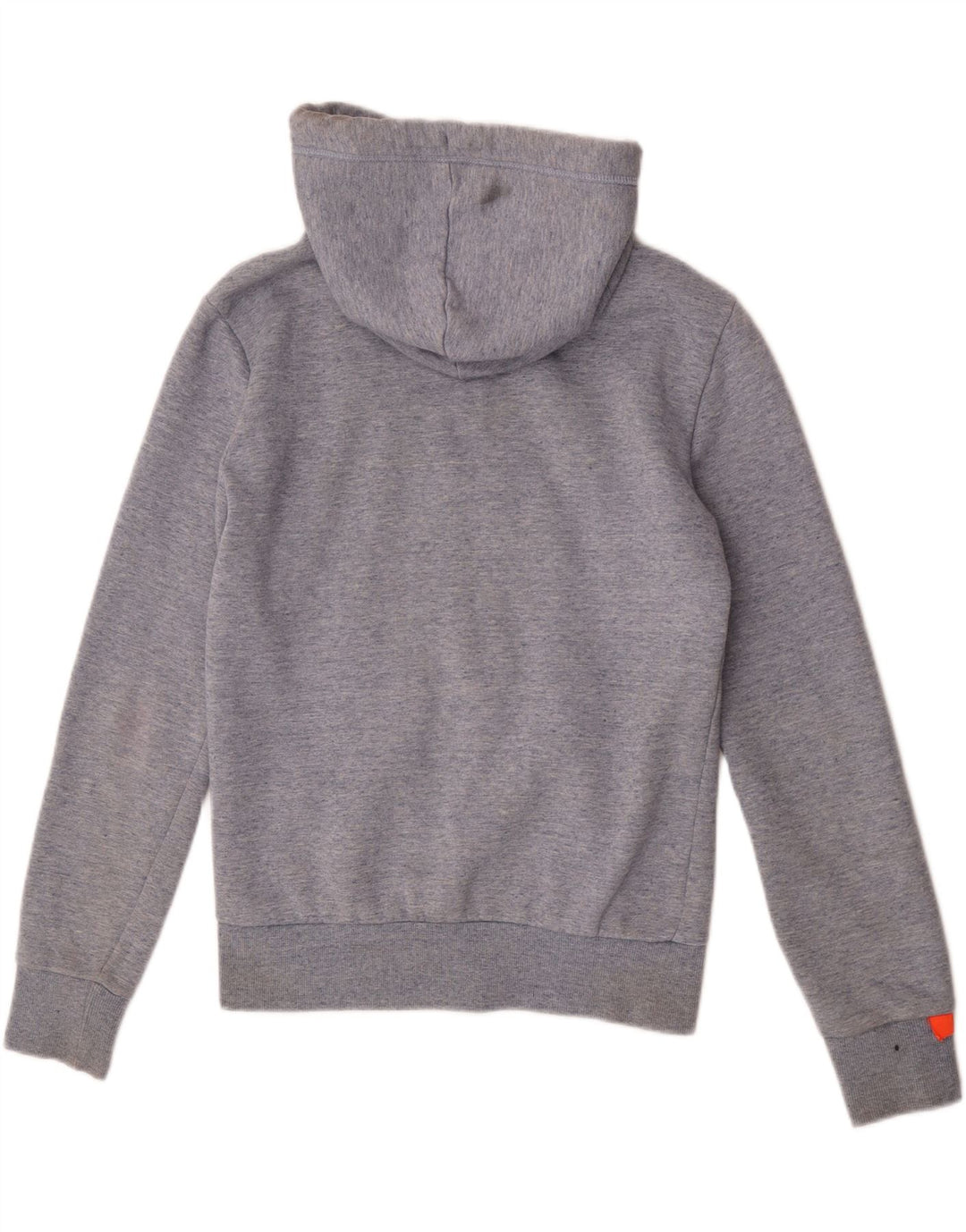 Maglione con cappuccio e zip da uomo Superdry piccolo in cotone grigio