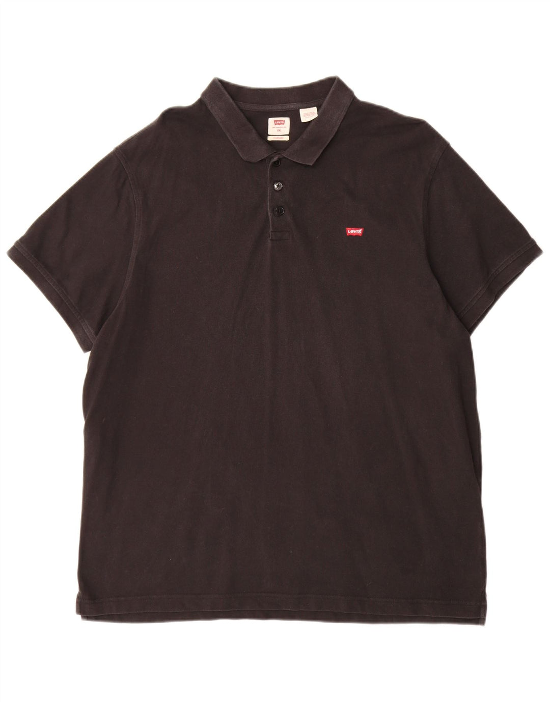 Polo Levi's Standard da uomo 2XL in cotone nero