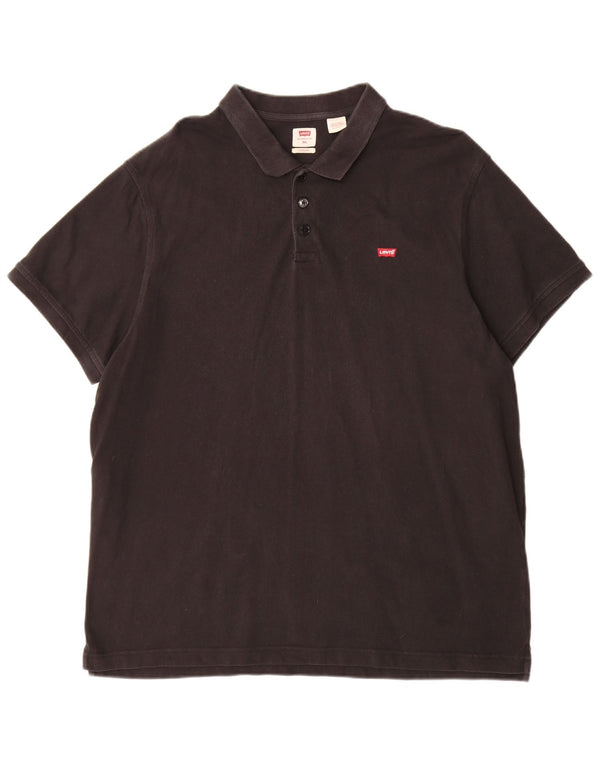 Polo Levi's Standard da uomo 2XL in cotone nero