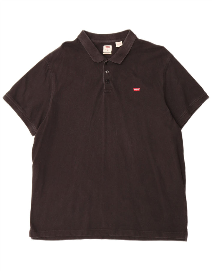Polo Levi's Standard da uomo 2XL in cotone nero