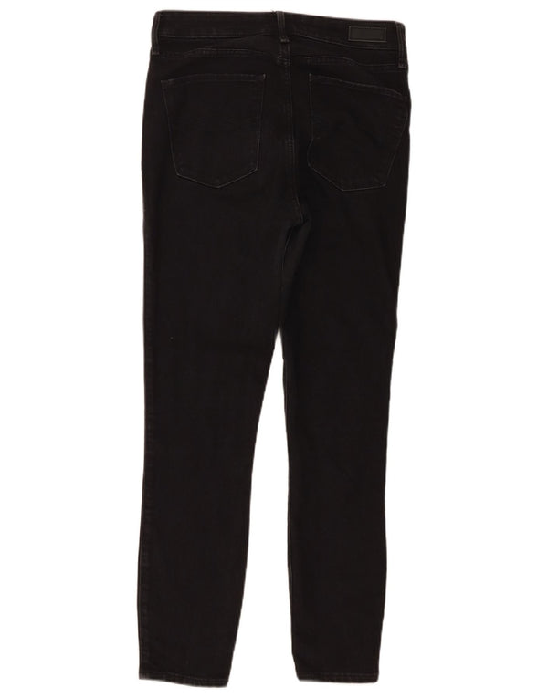 Jeans skinny a vita alta da donna Abercrombie & Fitch W26 L26 cotone nero