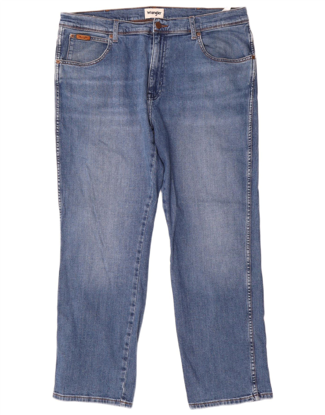 Jeans dritti da uomo Wrangler Texas W38 L30 cotone blu