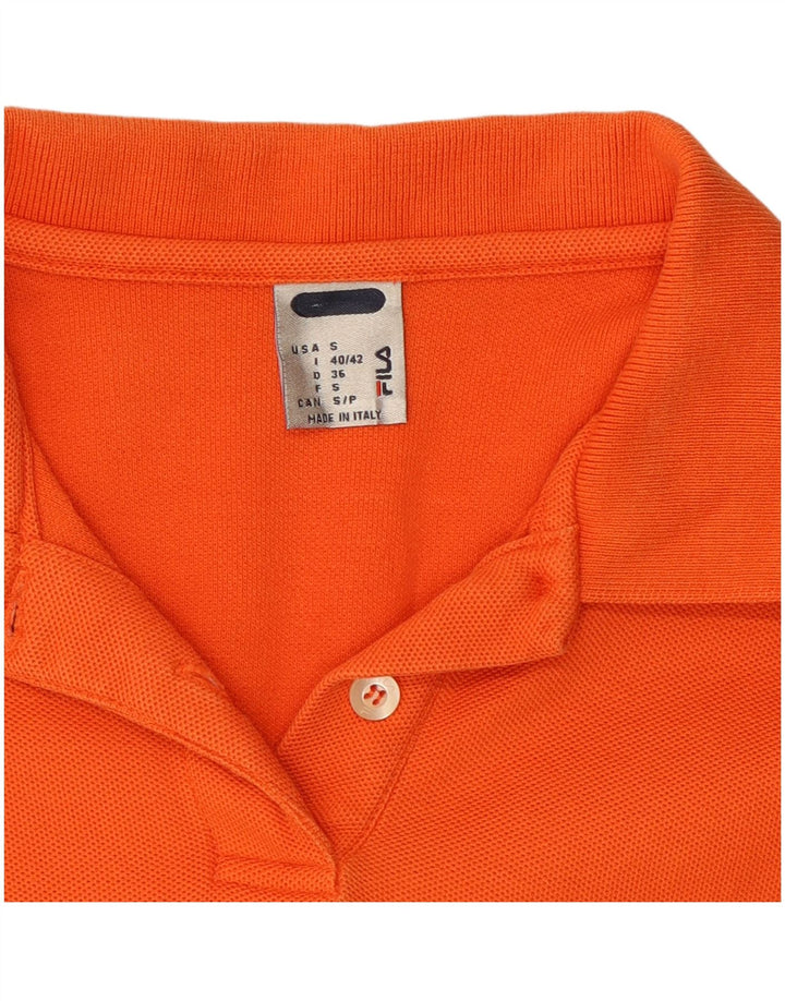 Abito polo da donna FILA UK 10 piccolo arancione