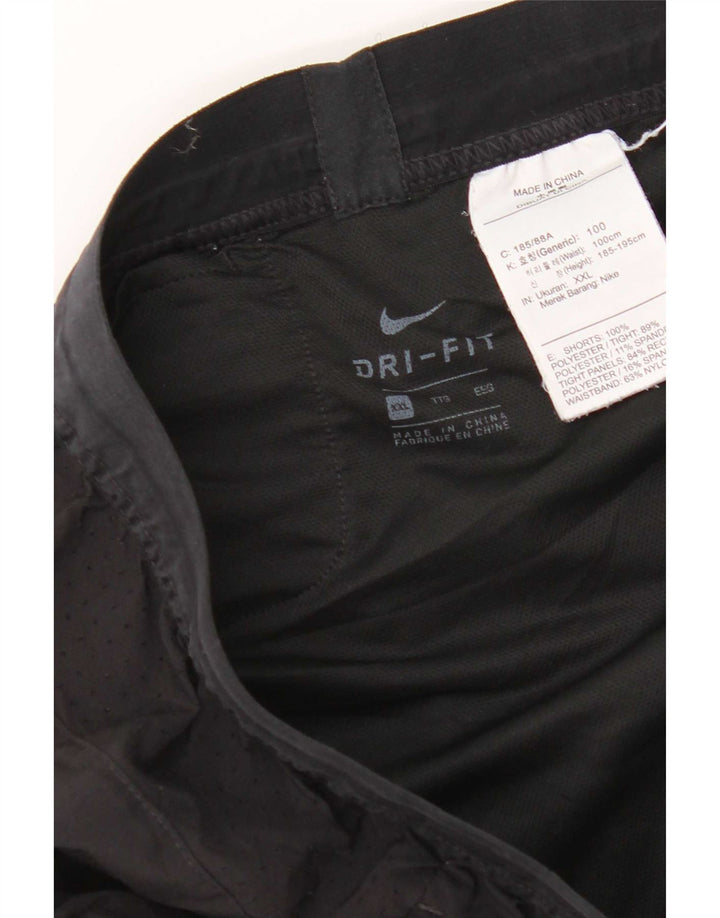 Pantaloncini sportivi Nike Dri Fit da uomo 2XL poliestere nero